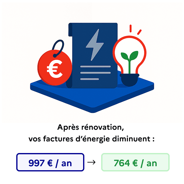 Illustration de la calculette Facture d'énergie